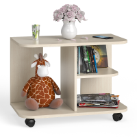 СНЯТО Стол журнальный С-МД-СЖ-11, цвет дуб, ШхГхВ 80х45х56 см., стол журнальный на колёсиках