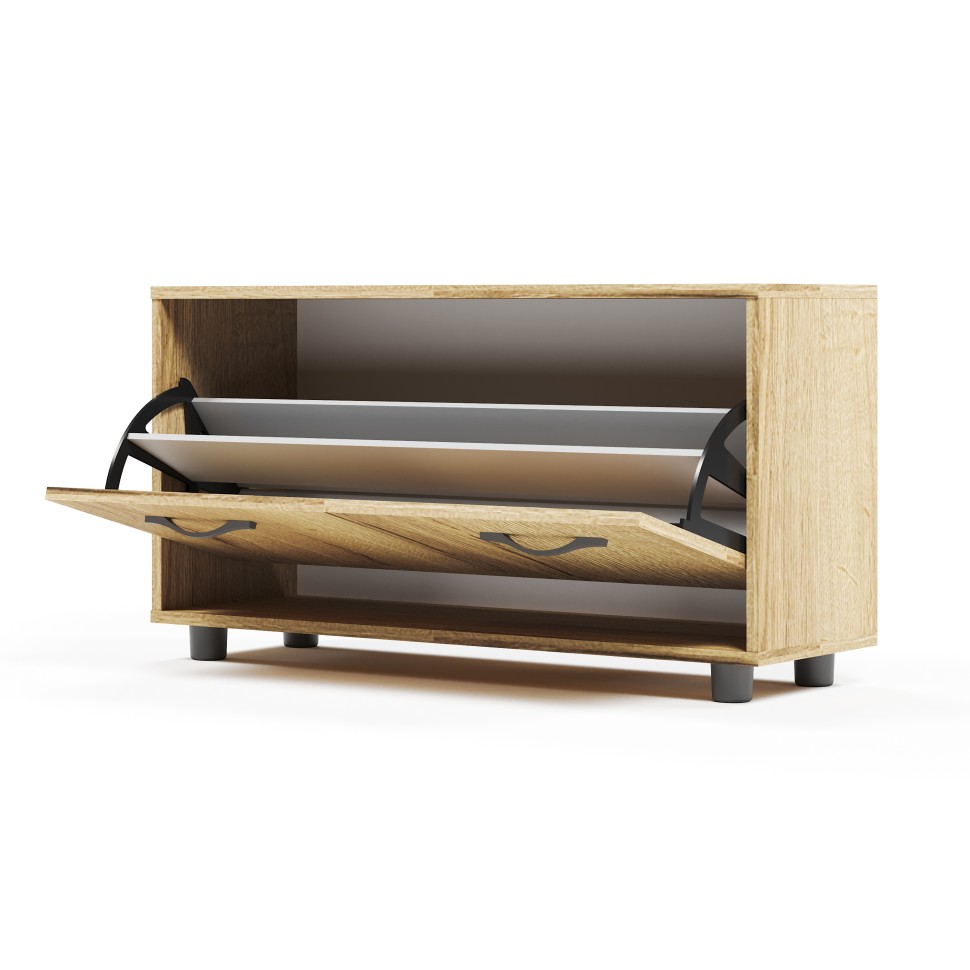 СНЯТО Прихожая Сокол ТП-3 тумба для обуви, цвет дуб делано, ШхГхВ 90х29х48 см.