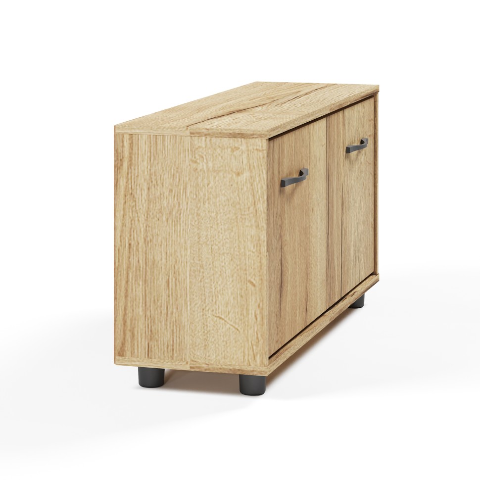 СНЯТО Прихожая Сокол ТП-3 тумба для обуви, цвет дуб делано, ШхГхВ 90х29х48 см.