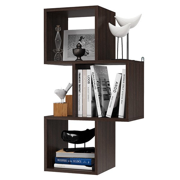 СНЯТО Полка навесная PN-8, цвет венге, ШхГхВ 48х28х87,2 см., универсальная сборка 233PN8V