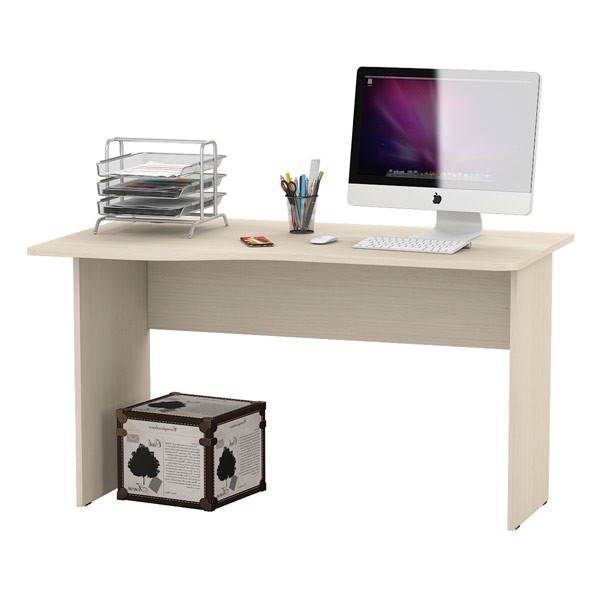 СНЯТО Стол письменный С-МД-1-04, цвет дуб, ШхГхВ 130х75х74 см., универсальная сборка