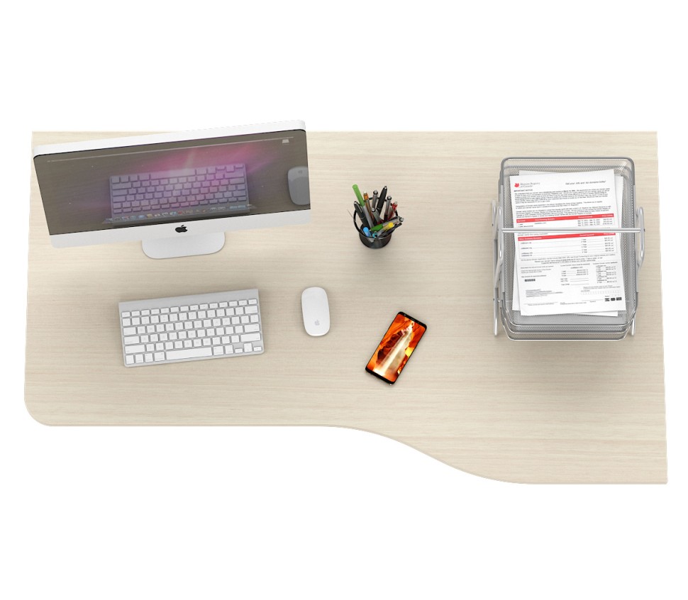 СНЯТО Стол письменный С-МД-1-04, цвет дуб, ШхГхВ 130х75х74 см., универсальная сборка