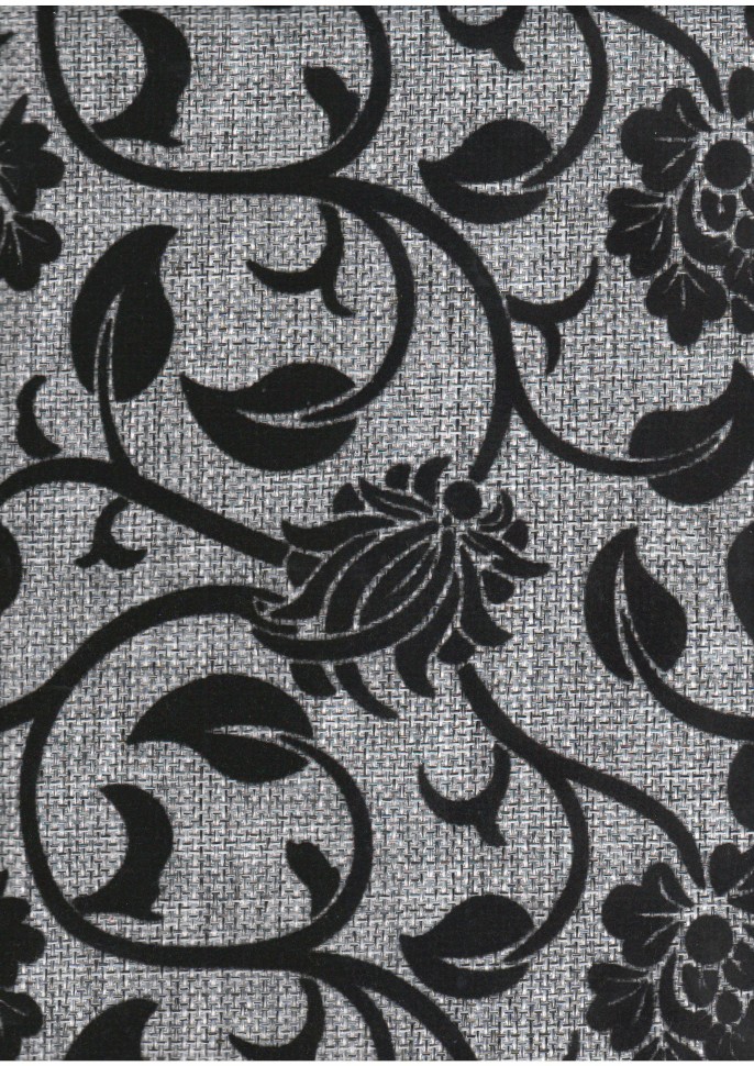 Угловой диван Сеул Люкс рогожка серый + цветы