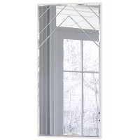 Амели Зеркало навесное 03.240, цвет шёлковый камень, ШхГхВ 50х2х100 см., может крепиться или горизонтально или вертикально