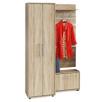 СНЯТО Прихожая Сокол ШО-1+ВШ-5.1+ТП-1, цвет дуб делано, ШхГхВ 120х43х209 см.