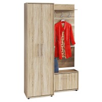 СНЯТО Прихожая Сокол ШО-1+ВШ-5.1+ТП-1, цвет дуб делано, ШхГхВ 120х43х209 см.