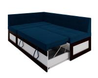 Нотис Левый угол (Темно-синий – Luna 034) 207х82х132 см