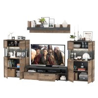 Трувор Гостиная 067, цвет дуб гранж песочный/интра, ШхГхВ 321,4х45,4х195 см., универсальная сборка