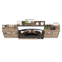 Трувор Гостиная 067, цвет дуб гранж песочный/интра, ШхГхВ 321,4х45,4х195 см., универсальная сборка