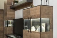 Трувор Гостиная 067, цвет дуб гранж песочный/интра, ШхГхВ 321,4х45,4х195 см., универсальная сборка