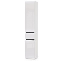 Сидней Комплектация № 020, цвет корпус: белый/чёрный/фасады: МДФ белый глянец, ШхГхВ 235х41,3х205,2 см., универсальная сборка