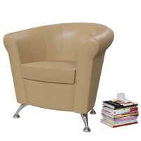 Банкетка 6-5116ксм Лагуна, искусственная кожа кофе с молоком (кофе с молоком NEXT), ШхГхВ 78х63х79 см. Лагуна МАЛАЯ !!!