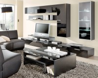 Гостиная Лени МДФ (черная) / Черный 0190