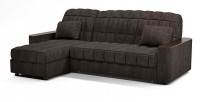 Диван угловой Даллас аккордеон (коричневый велюр)