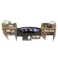 Трувор Гостиная 068, цвет дуб гранж песочный/интра, ШхГхВ 321,4х45,4х135,3 см., универсальная сборка