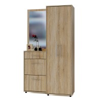 Прихожая Сокол ШО-1+ПЗ-3+ТП-2, цвет дуб делано, ШхГхВ 120х43х209 см.