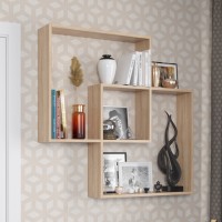 СНЯТО Полка навесная PN-6, цвет дуб сонома, ШхГхВ 99,2х16х96 см., универсальная сборка 222PN6S