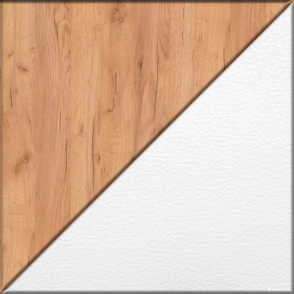 Лидер-8 Тумба МД 3.15 + Тумба МД 3.19, цвет белый шагрень/крафт золото, ШхГхВ 80х30х75 см., универсальная сборка