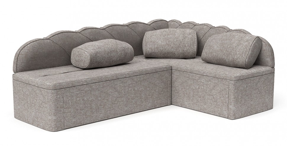 Диван угловой Модерн дельфин серая рогожка