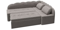 Диван угловой Модерн дельфин серая рогожка
