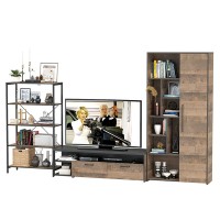 Трувор Гостиная 070, цвет дуб гранж песочный/интра, ШхГхВ 325,6х45,4х194,2 см., универсальная сборка