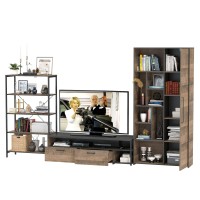 Трувор Гостиная 070, цвет дуб гранж песочный/интра, ШхГхВ 325,6х45,4х194,2 см., универсальная сборка