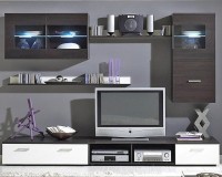 Гостиная Лого 3 Белый Фасадный 0101 / Венге Цаво 3354