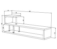 ТВ-тумба Тали Белый 101