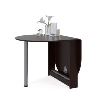 Стол раскладной Сокол СП-12, цвет венге, ШхГхВ 155х90х74 см., 86х90х74 см. сложенный, одна откидная столешница