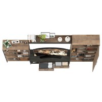 Трувор Гостиная 071, цвет дуб гранж песочный/интра, ШхГхВ 332,8х45,4х210 см., универсальная сборка