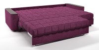 Диван угловой Даллас аккордеон розовый велюр