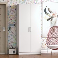 Стандарт Шкаф 2-х створчатый, цвет белый, ШхГхВ 90х52х200 см.