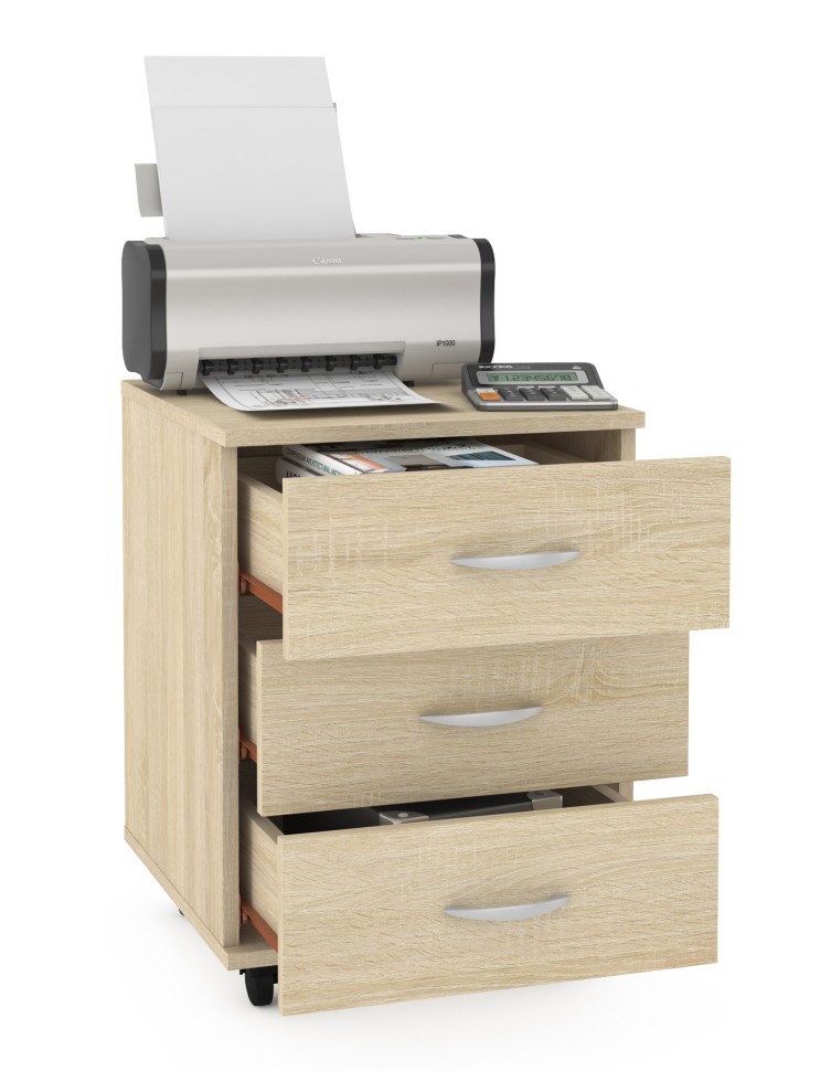 СНЯТО Тумба Комфорт 0/3, цвет дуб сонома, ШхГхВ 43х45х58 см. (50)