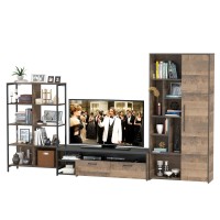 Трувор Гостиная 072, цвет дуб гранж песочный/интра, ШхГхВ 332,8х45,4х194,2 см., универсальная сборка