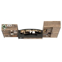 Трувор Гостиная 072, цвет дуб гранж песочный/интра, ШхГхВ 332,8х45,4х194,2 см., универсальная сборка