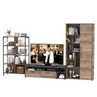 Трувор Гостиная 072, цвет дуб гранж песочный/интра, ШхГхВ 332,8х45,4х194,2 см., универсальная сборка