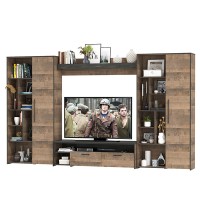 Трувор Гостиная 075, цвет дуб гранж песочный/интра, ШхГхВ 335,8х45,4х194,2 см., универсальная сборка