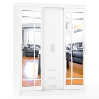 Шкаф-купе СВК-1700, цвет белый, ШхГхВ 170х61х220 см.