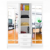 Шкаф-купе СВК-1700, цвет белый, ШхГхВ 170х61х220 см.