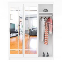 Шкаф-купе СВК-1700, цвет белый, ШхГхВ 170х61х220 см.