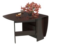 Стол-книжка раскладной 1-65ТМ1вн., цвет венге, ШхГхВ 170х90х74 см., 30х90х74 см. сложенный