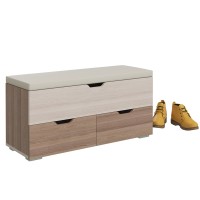 Диван 2-4201Тяс.темсв Флинт, цвет ясень шимо тёмный/ясень шимо светлый, ШхГхВ 100х37х47 см.