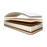 Матрас Спим Все АТЛАНТИС 1400х2000 мм., высота 22 см., MULTI Spring S-1000, кокос латекс 10 мм., LATEXINE 25 мм., трикотаж элит, нагрузка до 150 кг.