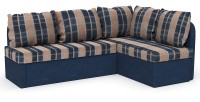 Диван угловой Берта дельфин синий/бежевый шенилл