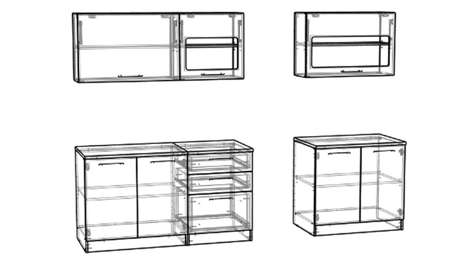 Кухонный гарнитур Капучино 3