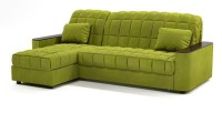 Диван угловой Даллас аккордеон салатовый велюр