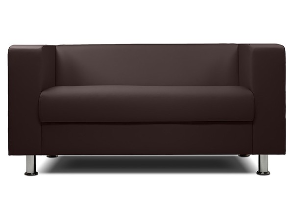 Диван офисный «БИТ» экокожа коричневый