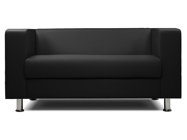 Диван офисный «БИТ» экокожа чёрный