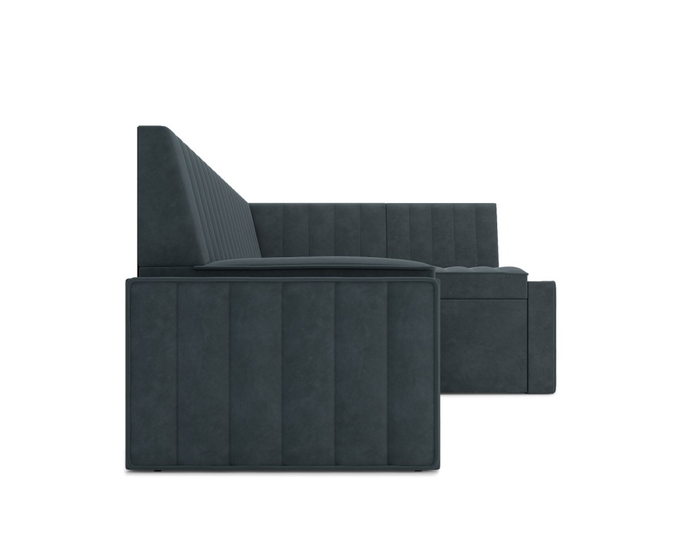 Вермут Правый угол (Велюр серо-синий HB-178 26) 213х82х133 см