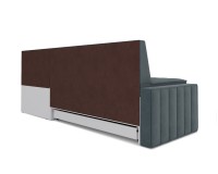 Вермут Правый угол (Велюр серо-синий HB-178 26) 213х82х133 см